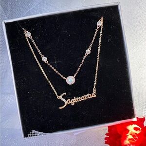 Sagittarius Opal Necklace Set